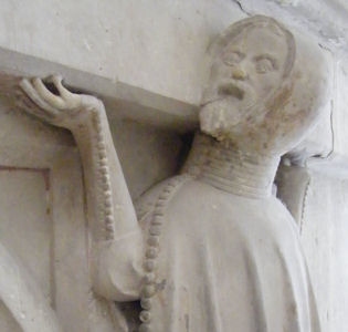 Germany Arnstadt Liebfrauenkirche Gunter XXV 1368 and wife Elisabeth of Honstein 1381 servant 1